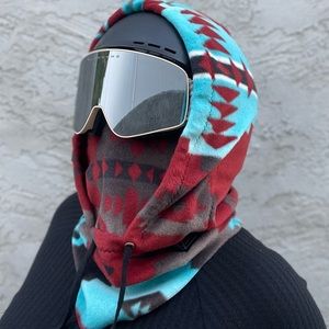 Southwestern Ski Hood - fits over the helmet, fleece, balaclava, snowboa…